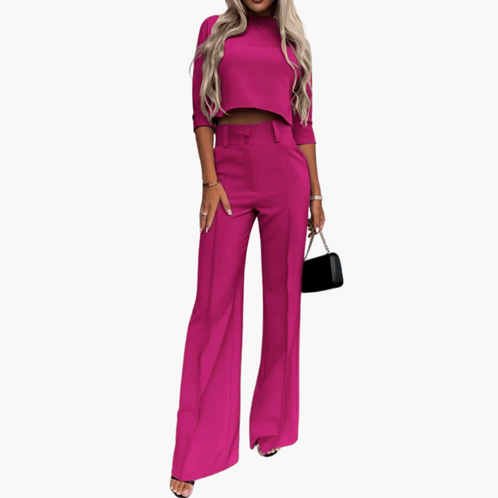 Cleo | Ensemble Élégant de Crop Top
