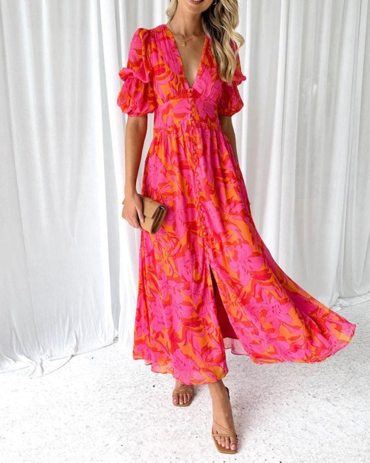 DERANA | Maxi Robe in Rose Rouge