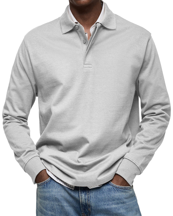 TOBE™ - Relaxed Fit Long Sleeve Polo