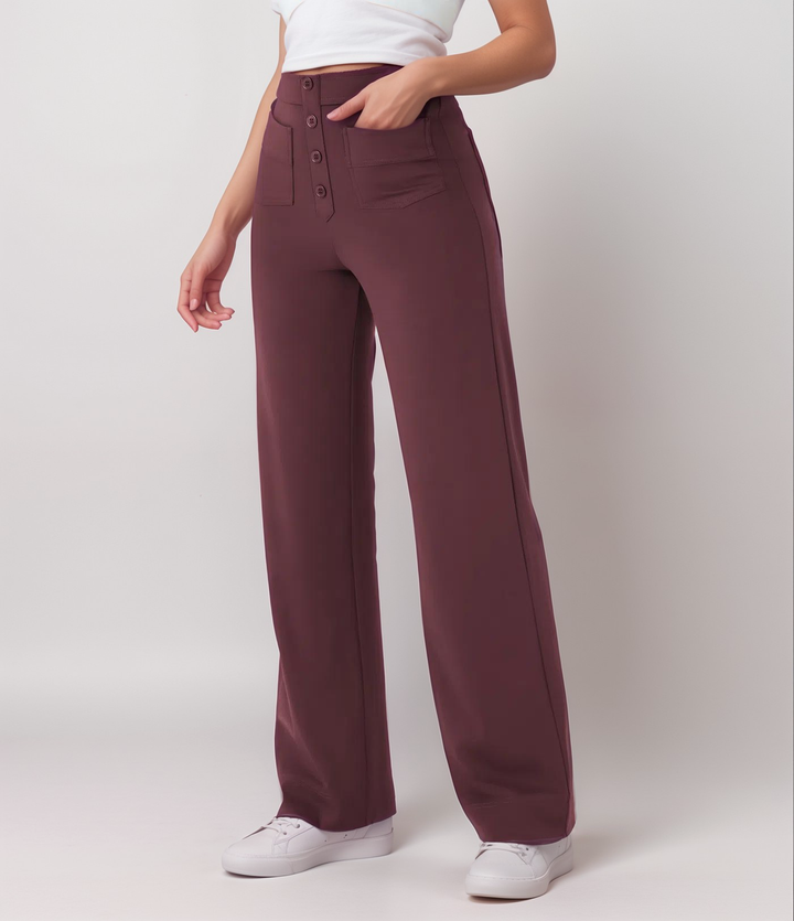 Elsa | Pantalons Élastiques Taille Haute