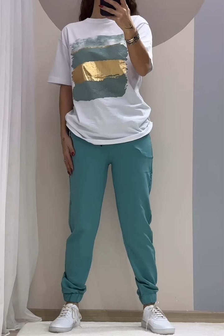 Bronte | Ensemble Décontracté T-shirt et Pantalon