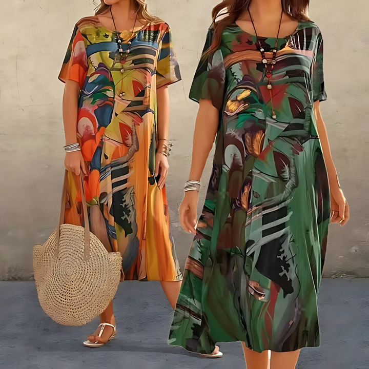 Filomena | Élégante Robe Abstraite