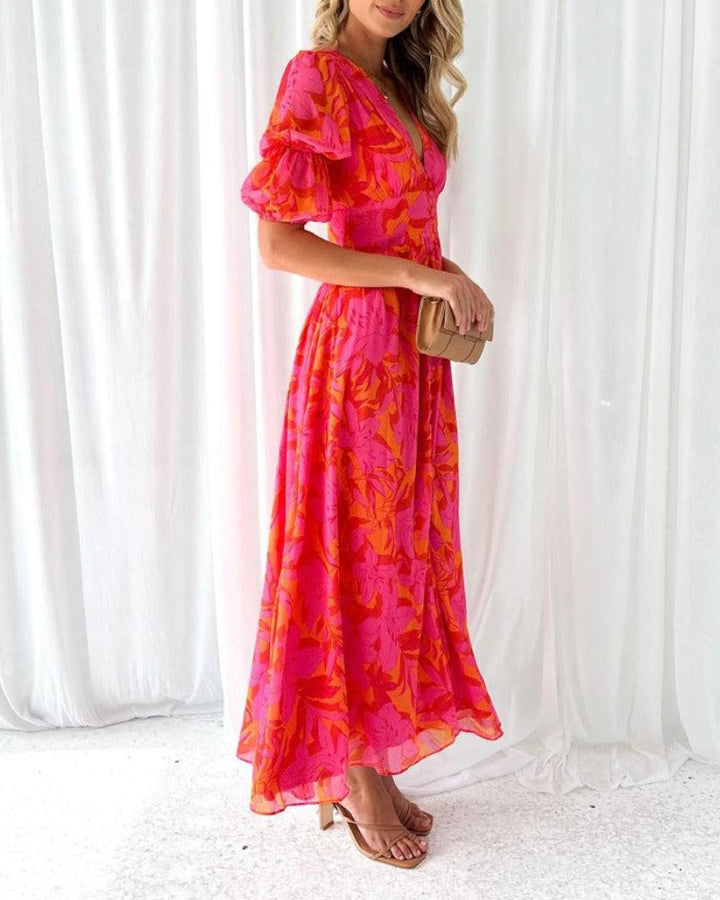 DERANA | Maxi Robe in Rose Rouge