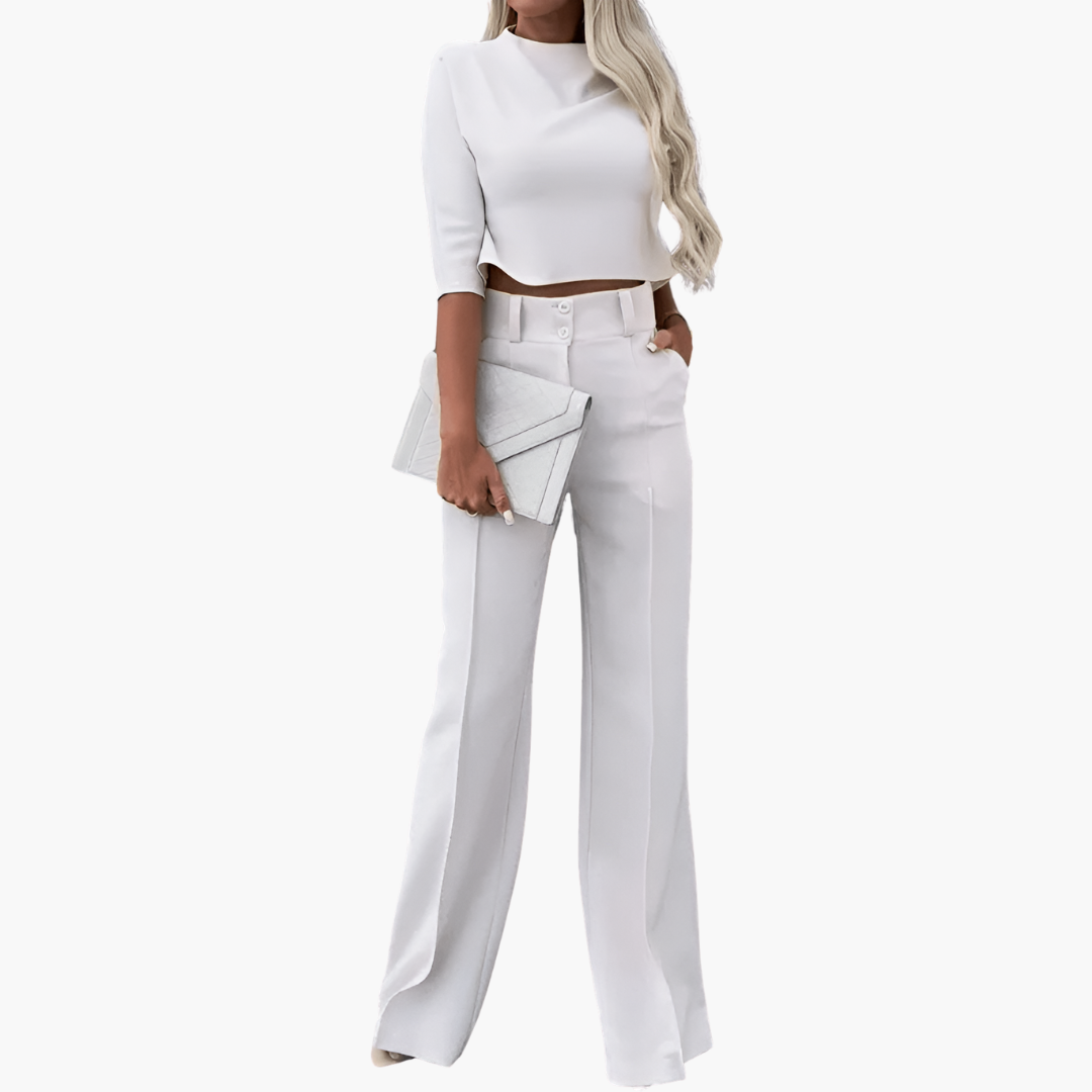 Cleo | Ensemble Élégant de Crop Top