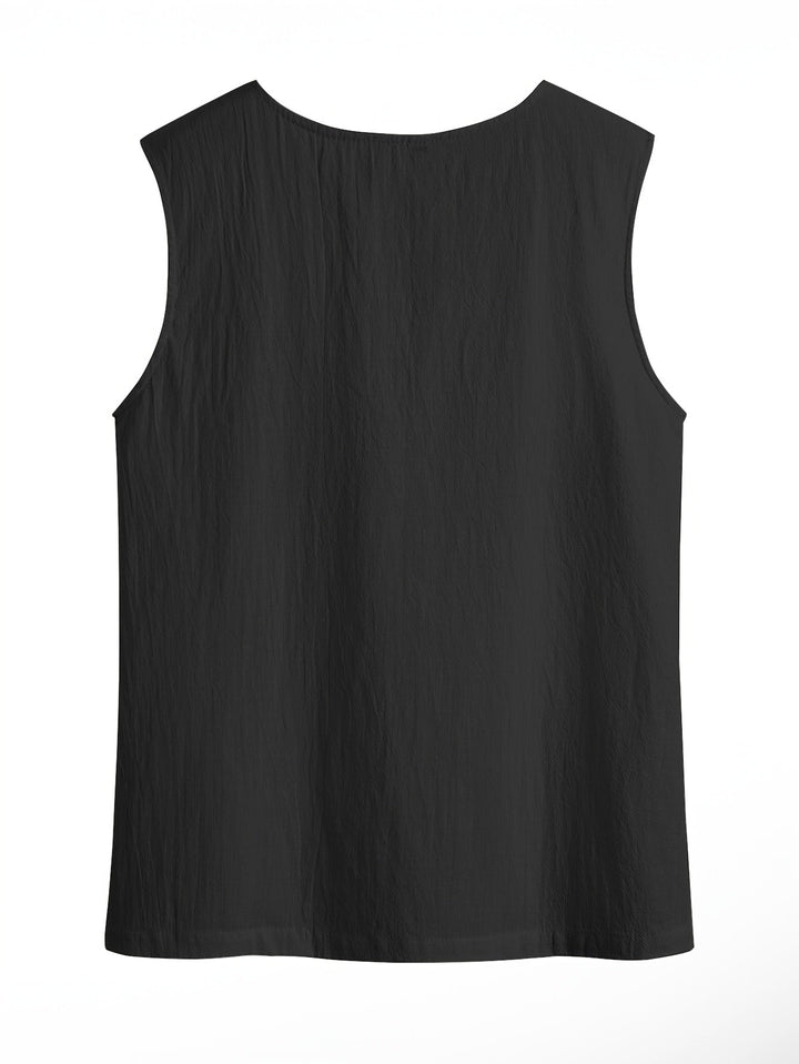 Fara | V-Neck Sleeveless Pullover Vest