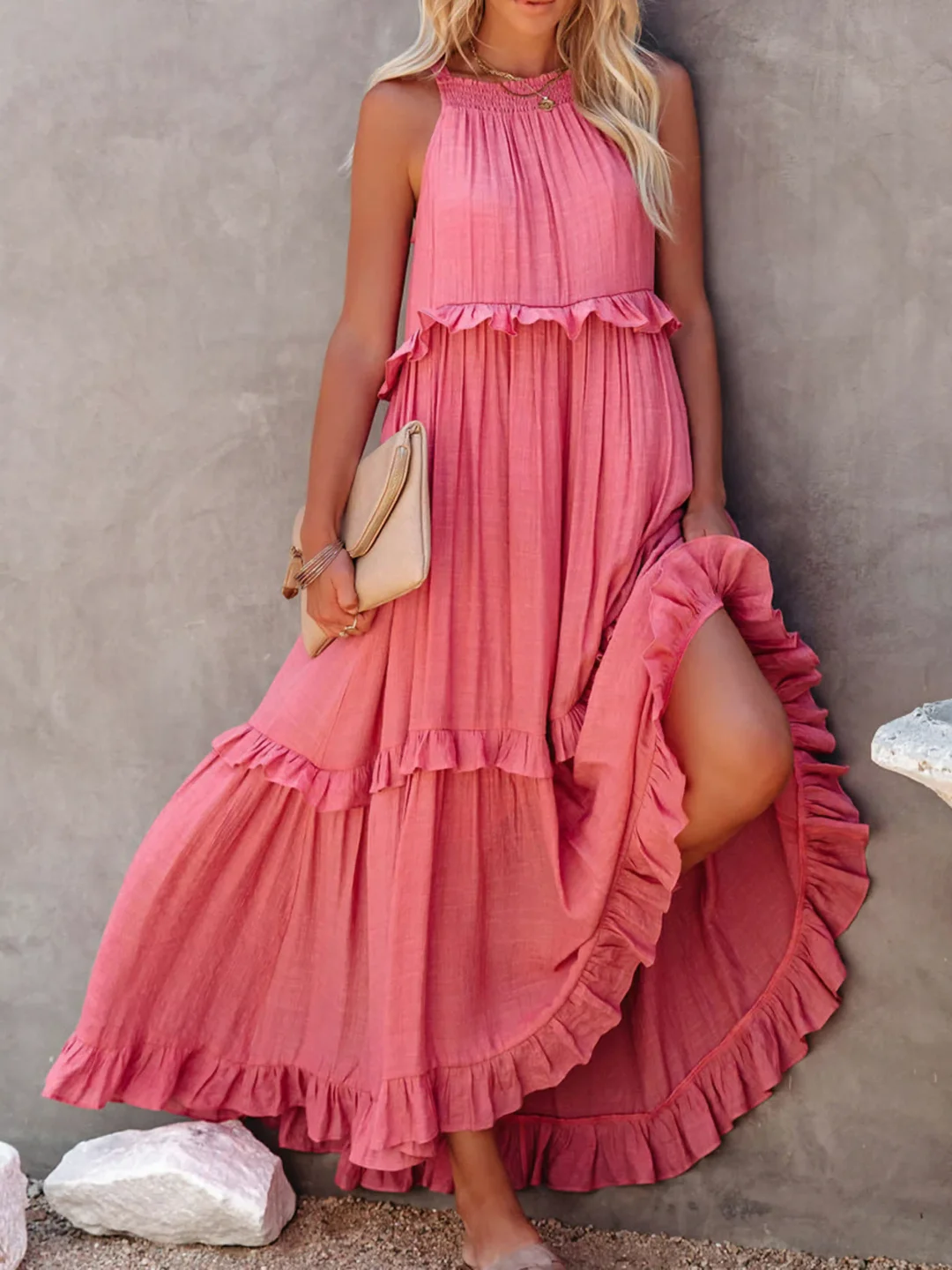 Elsie - Maxi Robe à Volants