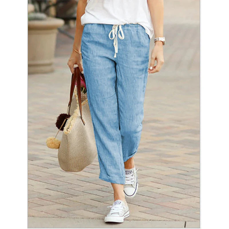 Clover | Linen Drawstring Pants