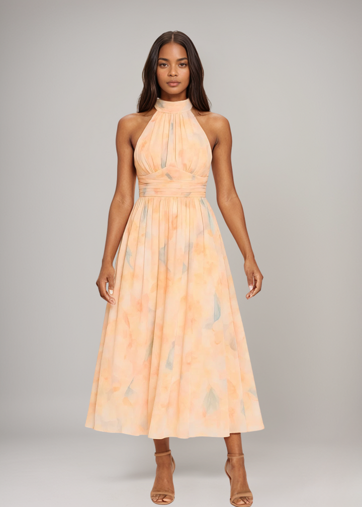 Antonella | Chic Halterneck Maxi Gown
