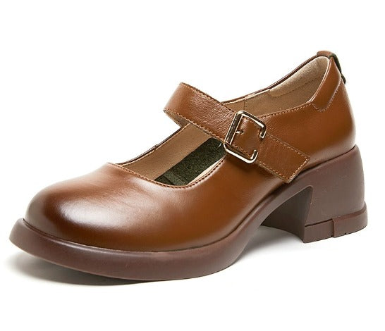 Enzo&Rosa™| Agnes Leather Mary Janes