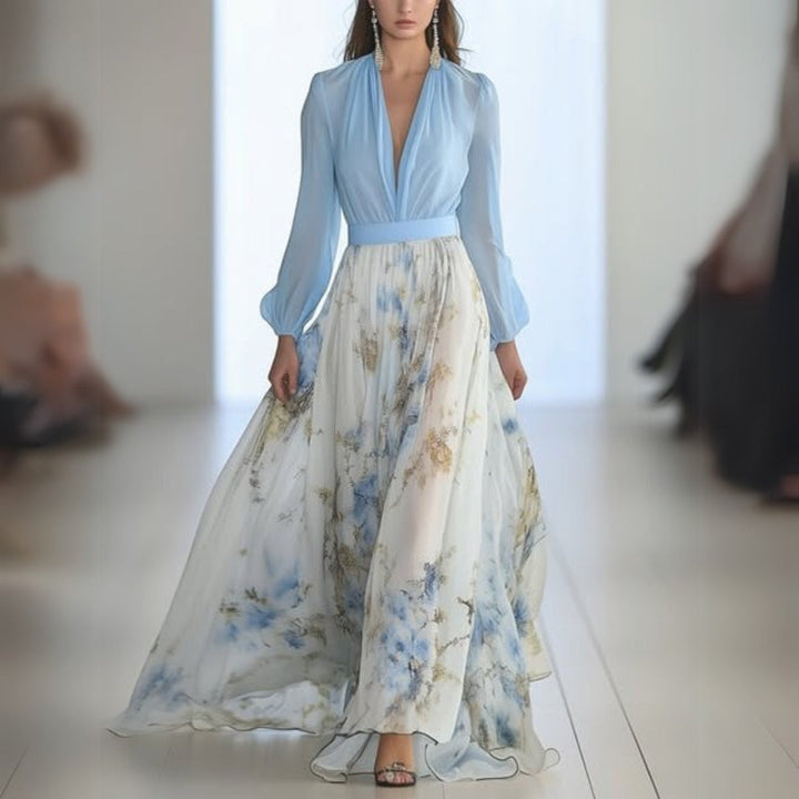 Dolores | Élégante Robe Maxi à Fleurs