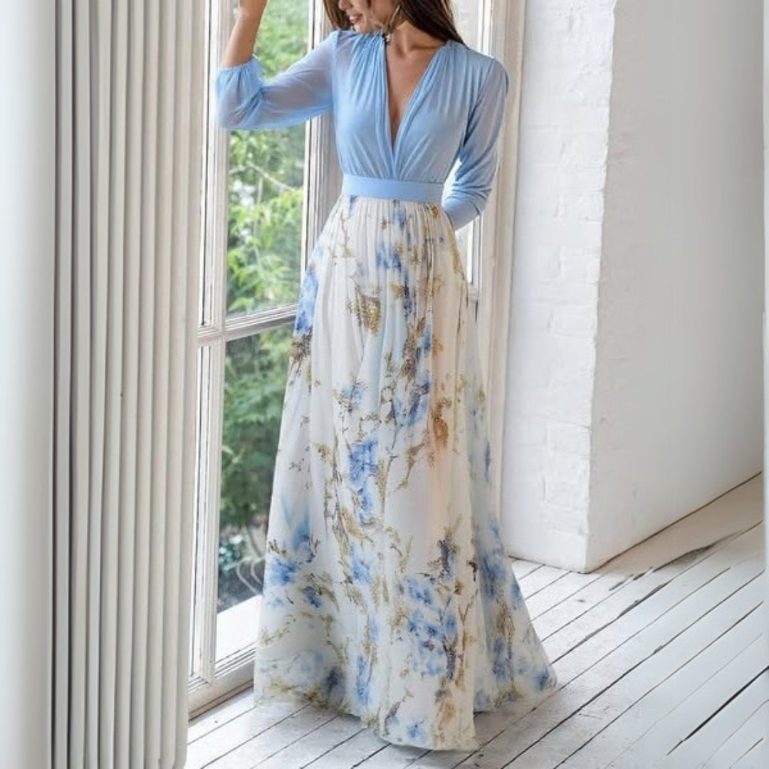 Dolores | Élégante Robe Maxi à Fleurs