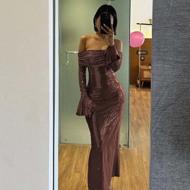 Astella - Sparkling Sequin Gown