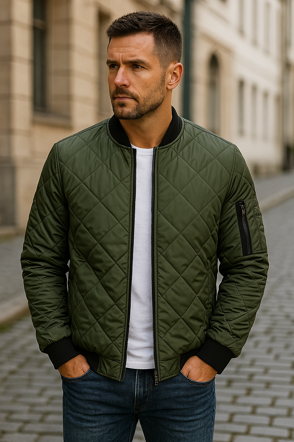 TOBE™ - Diamond Pattern Cotton Jacket
