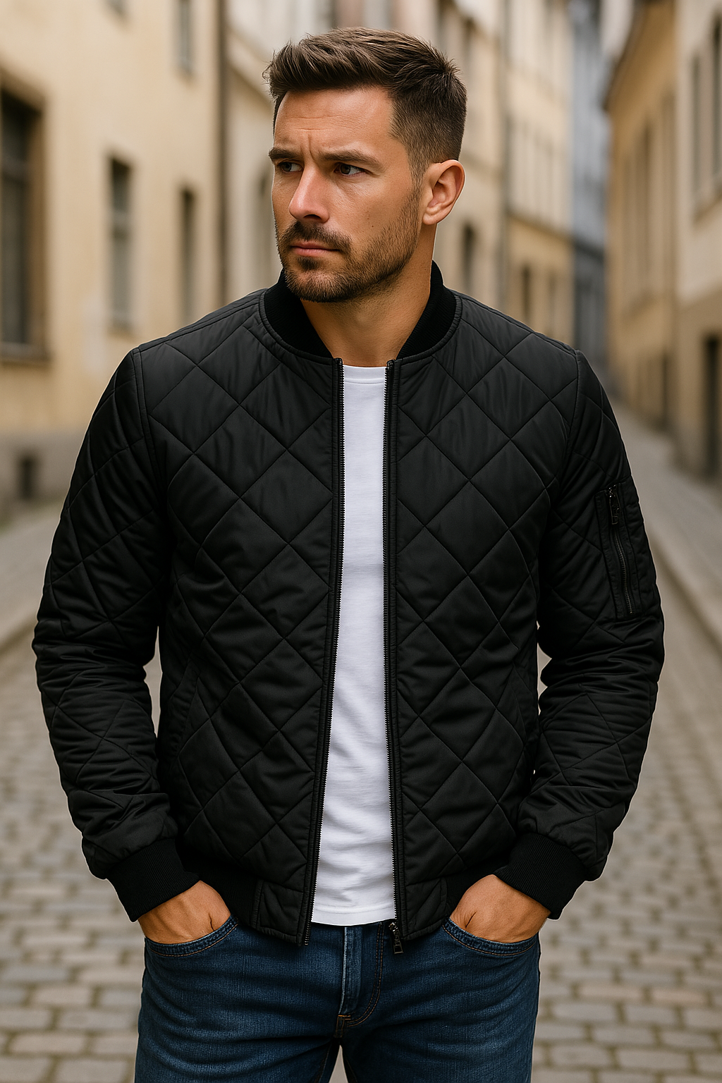 TOBE™ - Diamond Pattern Cotton Jacket
