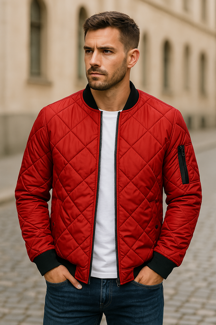 TOBE™ - Diamond Pattern Cotton Jacket