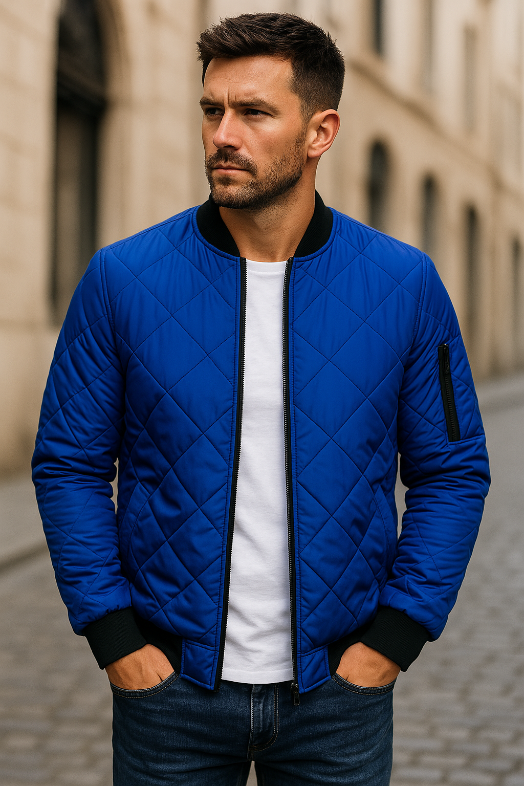 TOBE™ - Diamond Pattern Cotton Jacket
