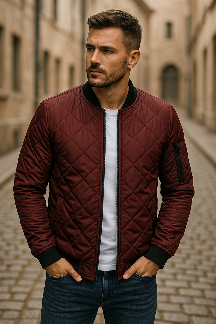 TOBE™ - Diamond Pattern Cotton Jacket