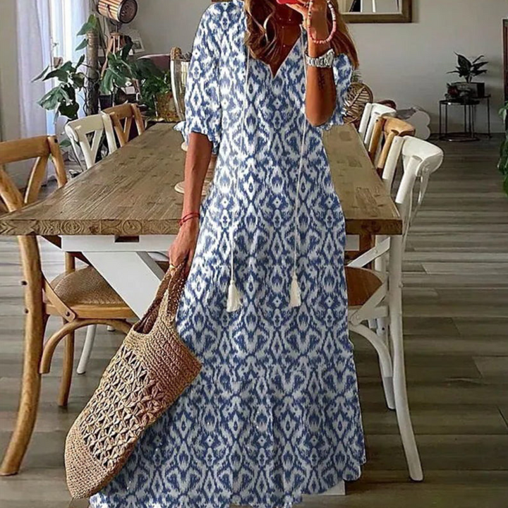 Dianna | Robe Bohème avec Ceinture Élastique