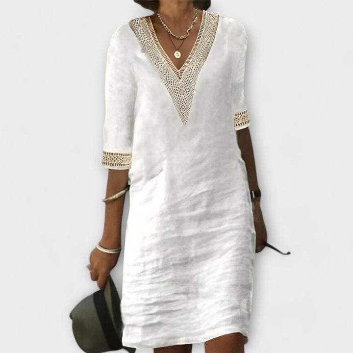 Emelia | Robe V-Cou Style Boho