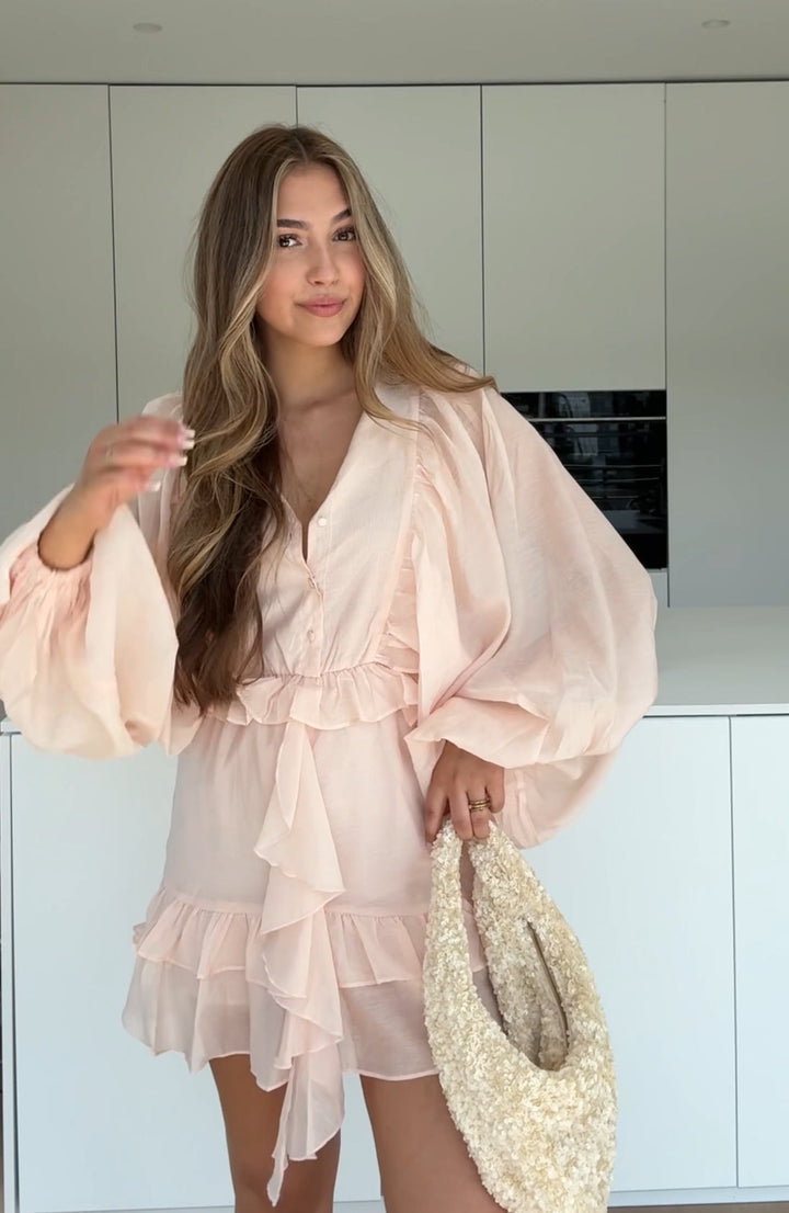 DRESS PEACHY PINK
