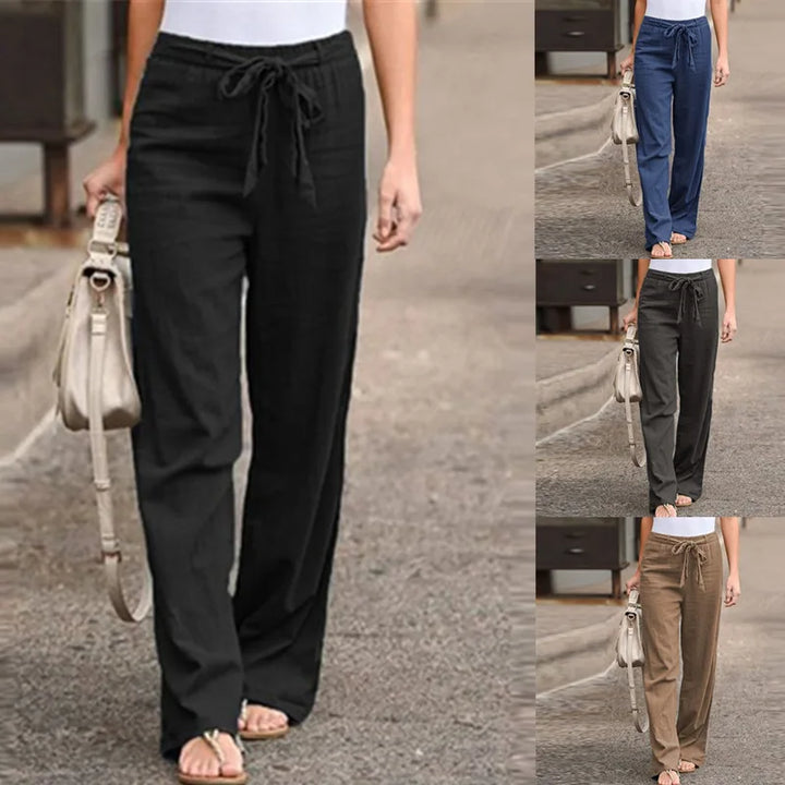 Ethel | Soft Drawstring Linen Pants