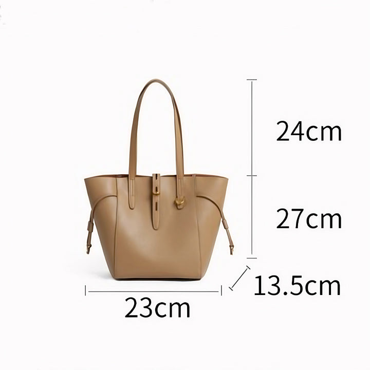 Elsen | Sac fourre-tout en cuir vintage avec fermeture