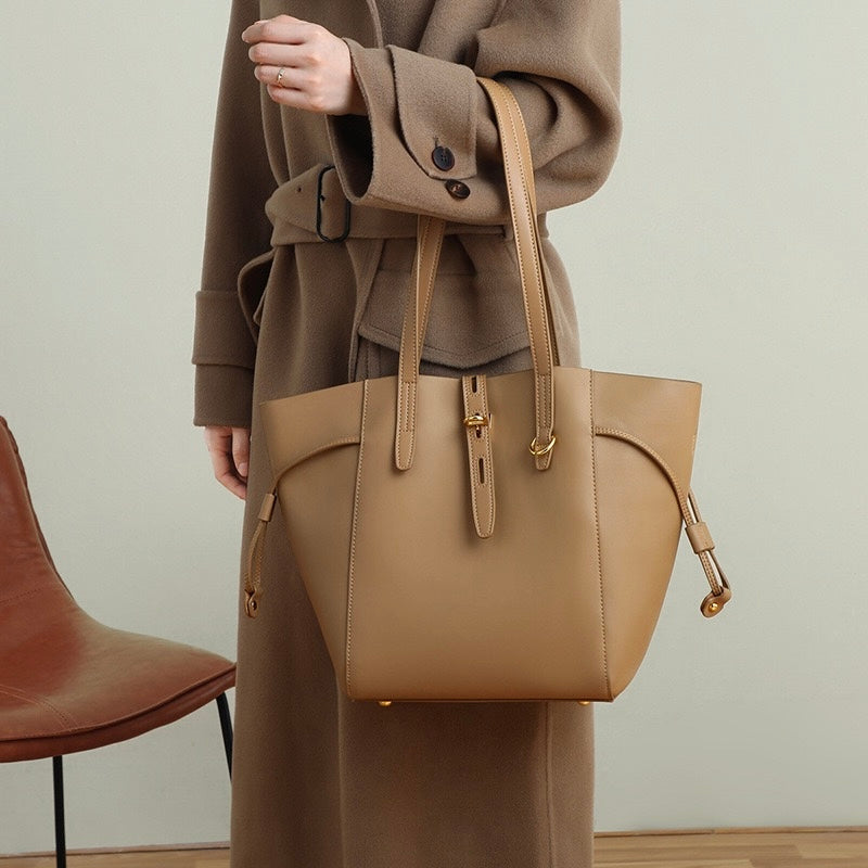 Elsen | Sac fourre-tout en cuir vintage avec fermeture