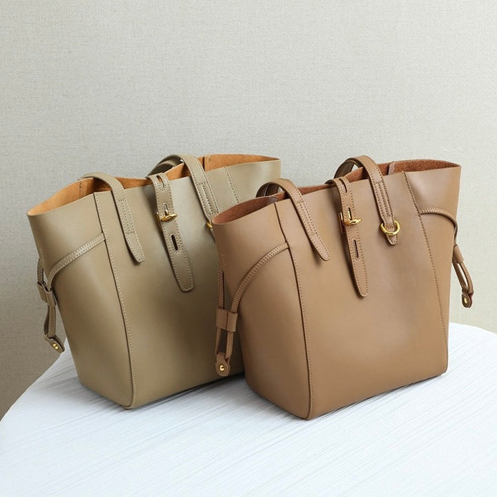 Elsen | Sac fourre-tout en cuir vintage avec fermeture