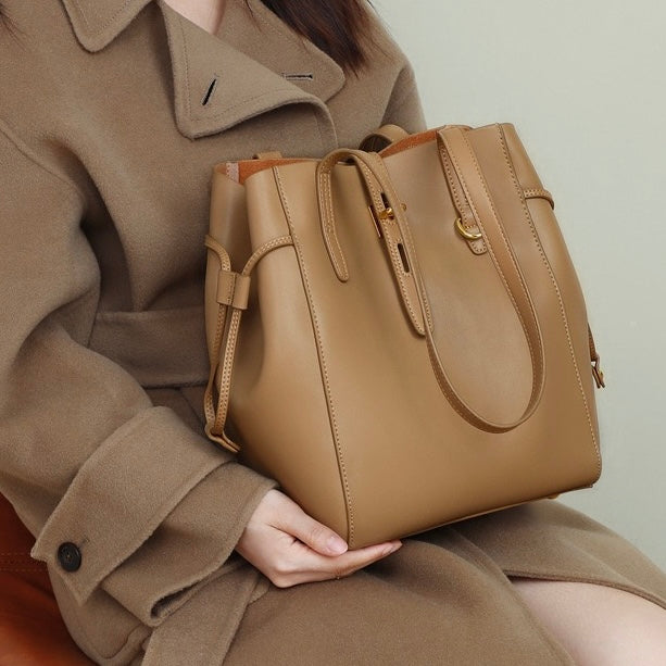 Elsen | Sac fourre-tout en cuir vintage avec fermeture