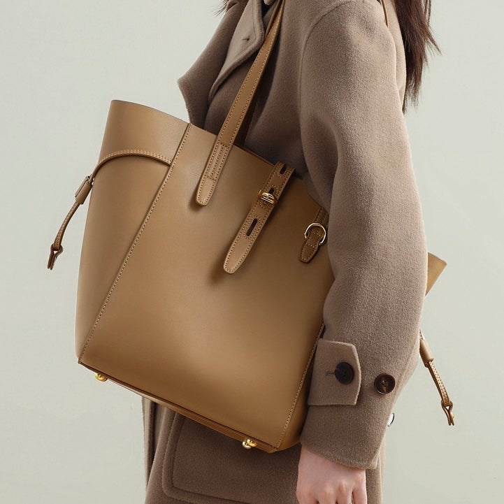 Elsen | Sac fourre-tout en cuir vintage avec fermeture