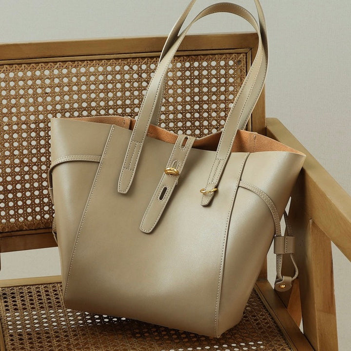Elsen | Sac fourre-tout en cuir vintage avec fermeture
