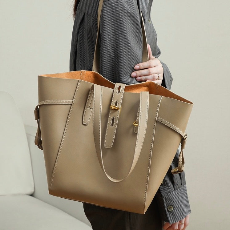 Elsen | Sac fourre-tout en cuir vintage avec fermeture