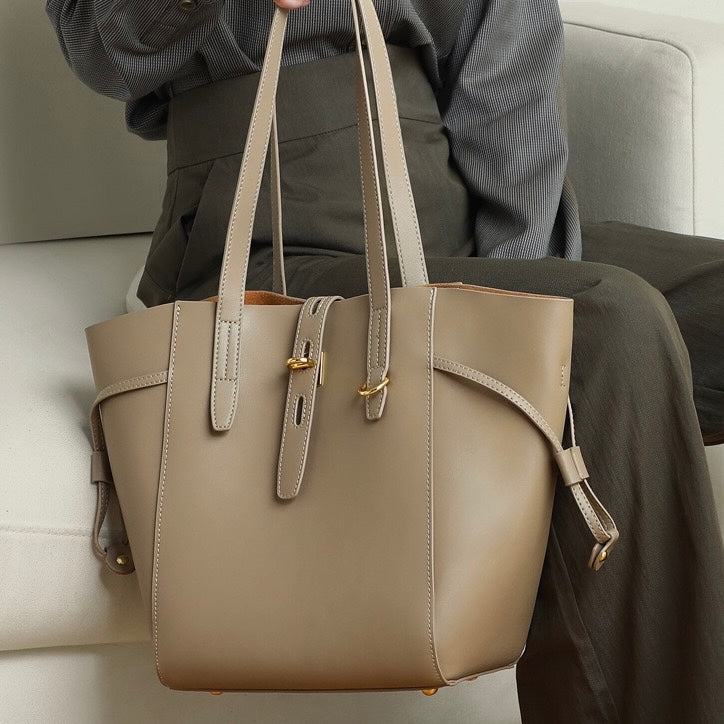 Elsen | Sac fourre-tout en cuir vintage avec fermeture