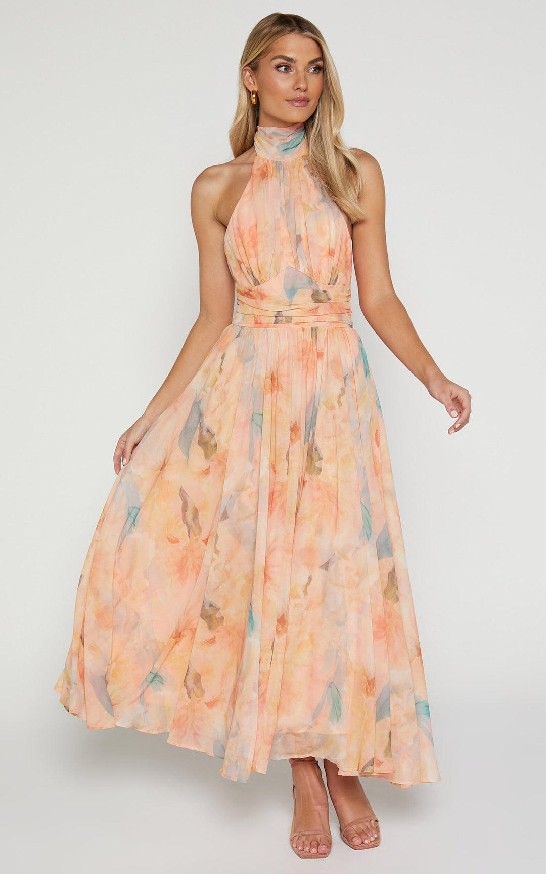 Antonella | Chic Halterneck Maxi Gown