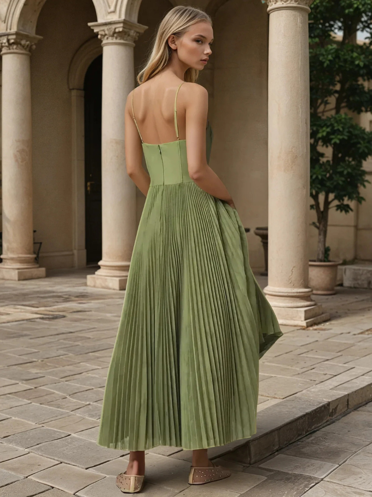 Claire | Élégante Robe Verte