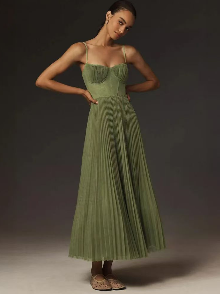 Claire | Élégante Robe Verte