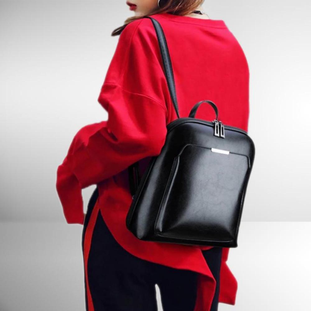 Stella | Classic Double Zip Backpack with a Sleek Design