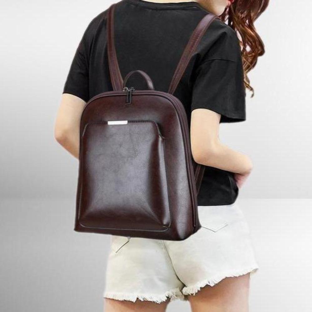 Stella | Classic Double Zip Backpack with a Sleek Design