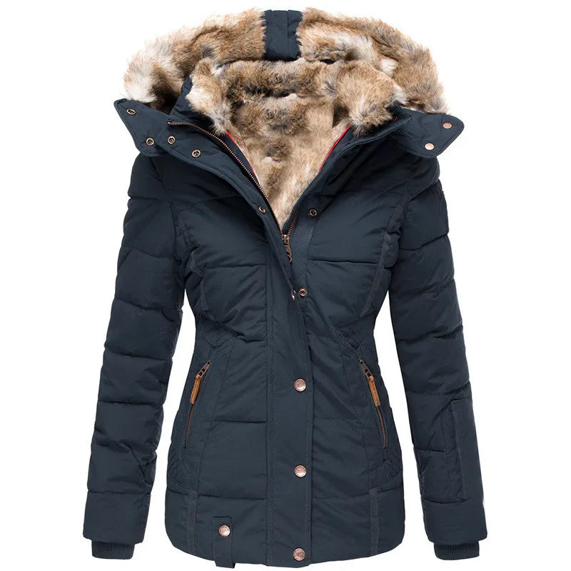 Dupont™ | Manteau d'hiver chaud avec doublure en fausse fourrure