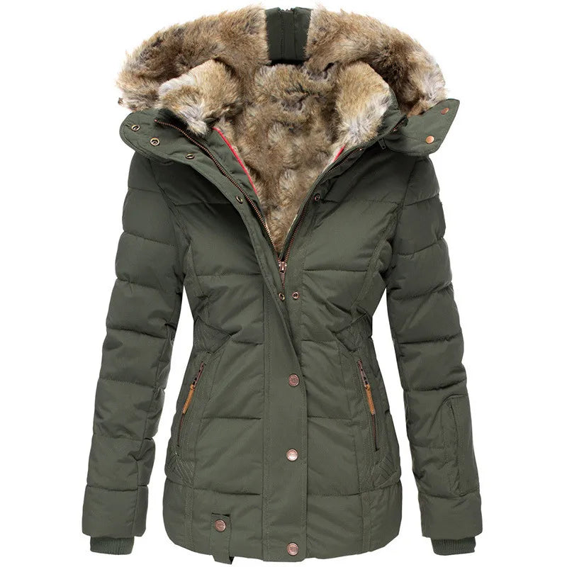 Dupont™ | Manteau d'hiver chaud avec doublure en fausse fourrure