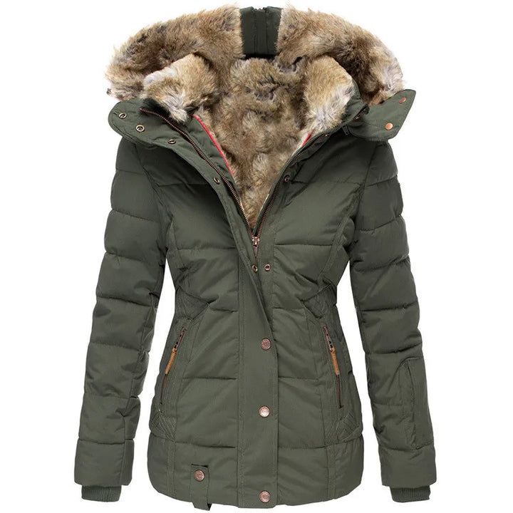 Dupont™ | Manteau d'hiver chaud avec doublure en fausse fourrure