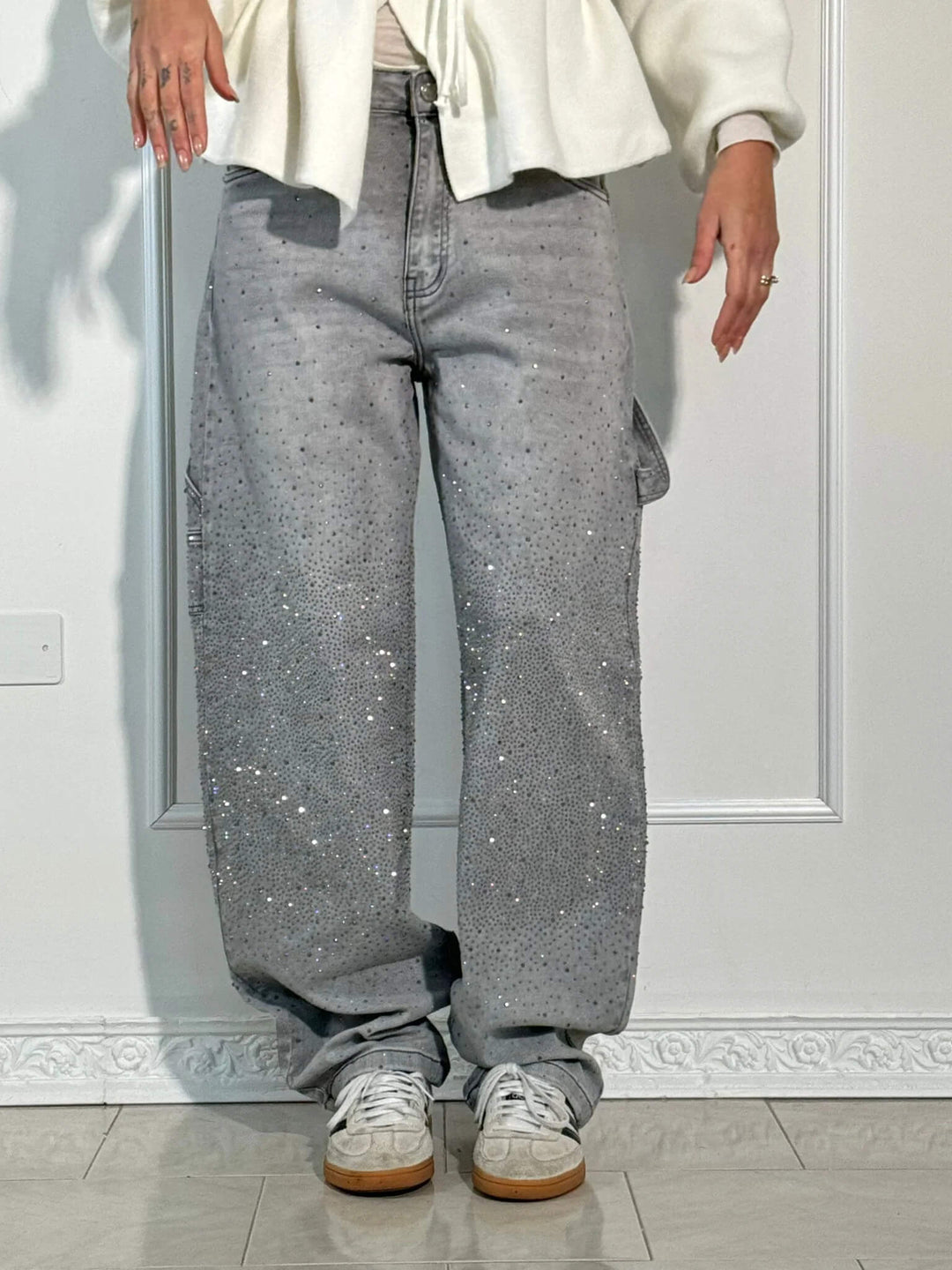 Gertrud™ | Diamond-Patterned Trousers