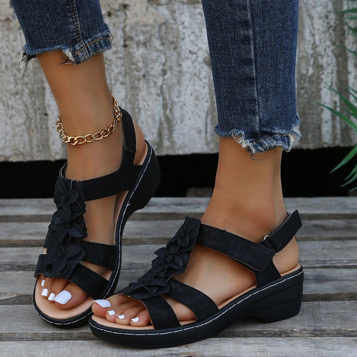 Burgundy Sandals - Orthopaedic