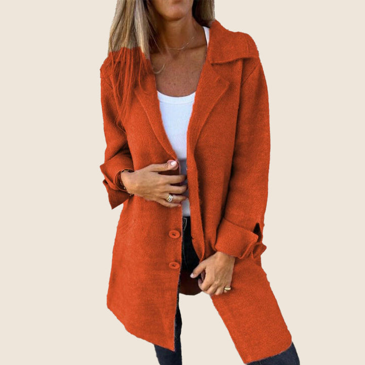 ASP | Veste Monopette Décontractée avec Col Revers