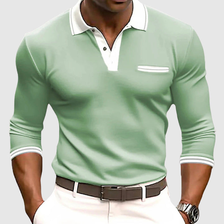 TOBE™ - Elegant Contrast Detail Shirt