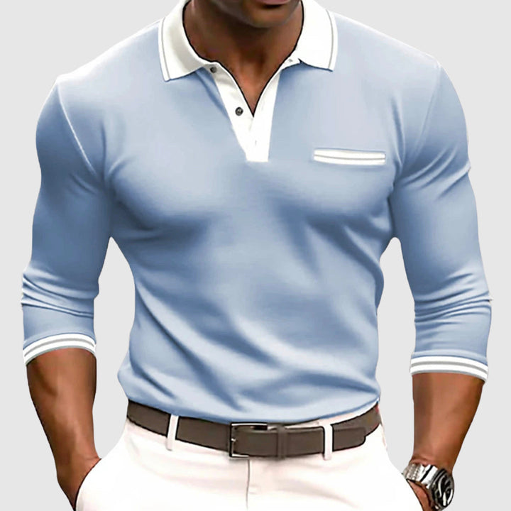 TOBE™ - Elegant Contrast Detail Shirt