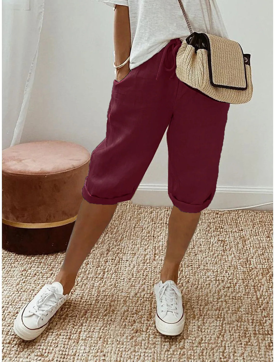 Nerina | Elegant Cotton-Linen Harem Pants