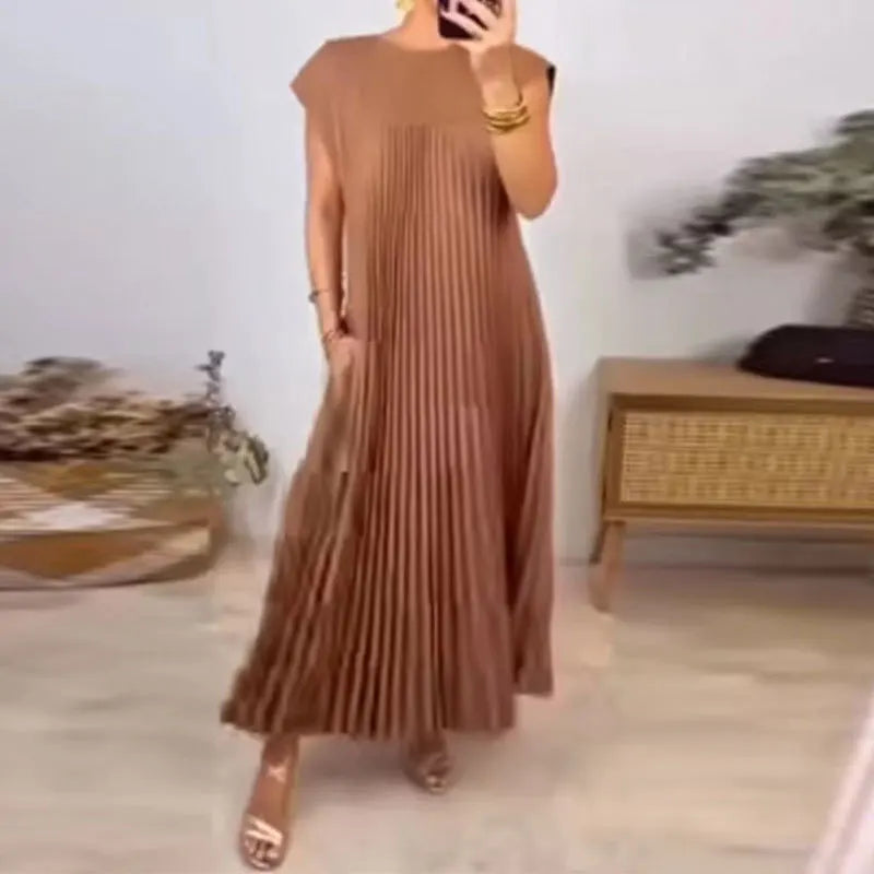 Tamara | Élégante Robe Maxi Plissée