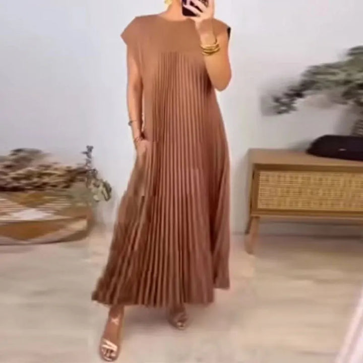 Tamara | Élégante Robe Maxi Plissée
