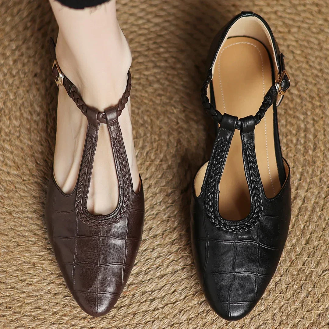 Enzo&Rosa™| Kepa Leather Mary Janes